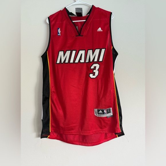 Adidas NBA Miami Heat #3 Dwyane Wade Jersey Size Large - Picture 1 of 7